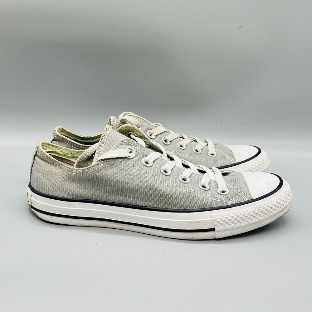 Converse Shoes Womens 8 Gray Chuck Taylor All Star Low Top Sneakers Comfort